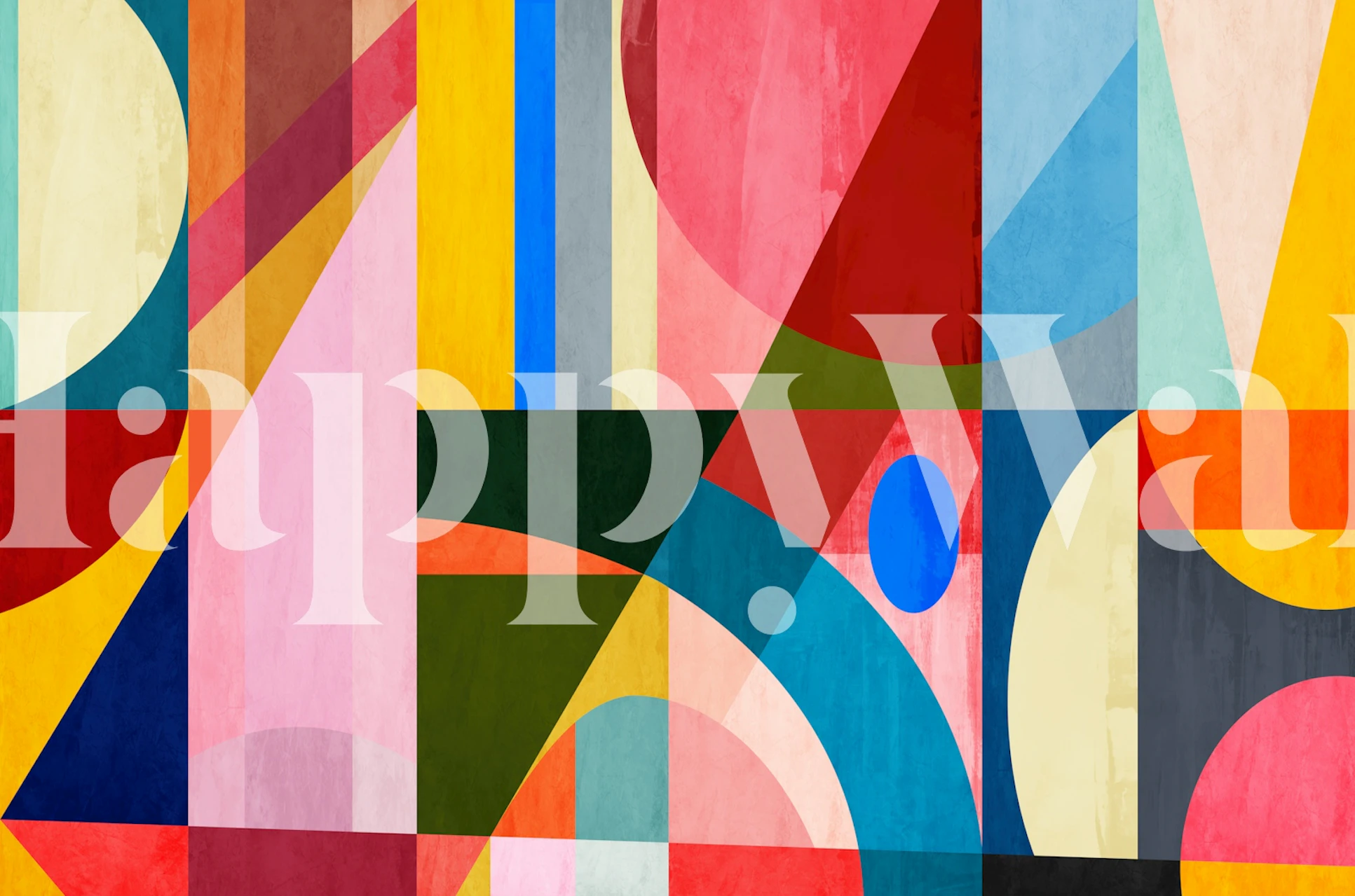 Bold Abstract Geometric tapetes dizains istabā