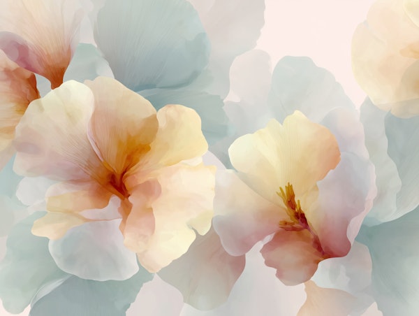 Serene Blush and Sage Florals