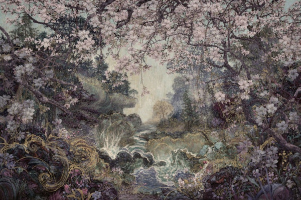 Cherry Blossom River Mist