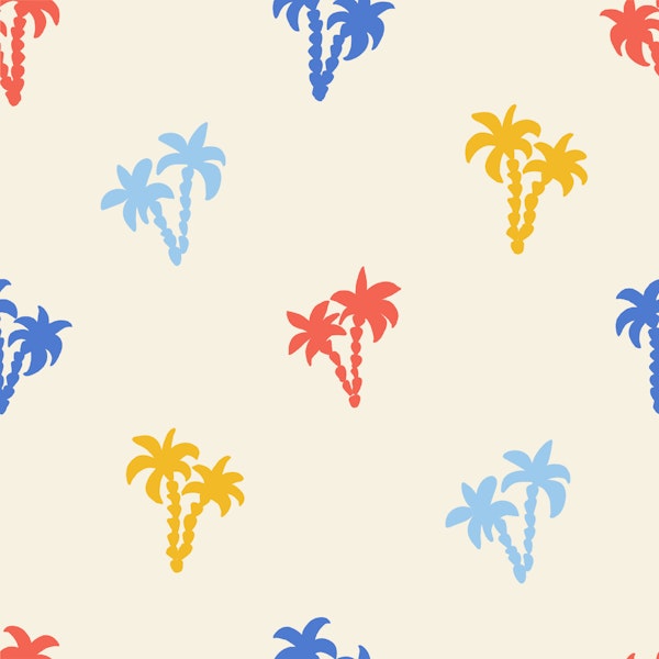 Retro Beach Palms