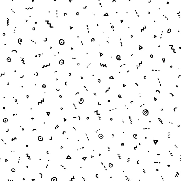Minimal Monochrome Squiggles