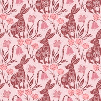 Scandinavian Rabbit Meadow tapete