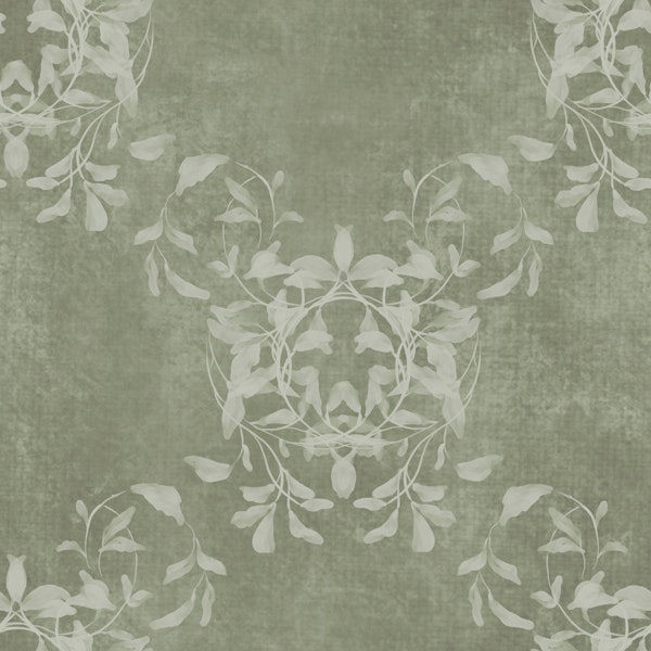 Serene Leaf Dance - Sage Green