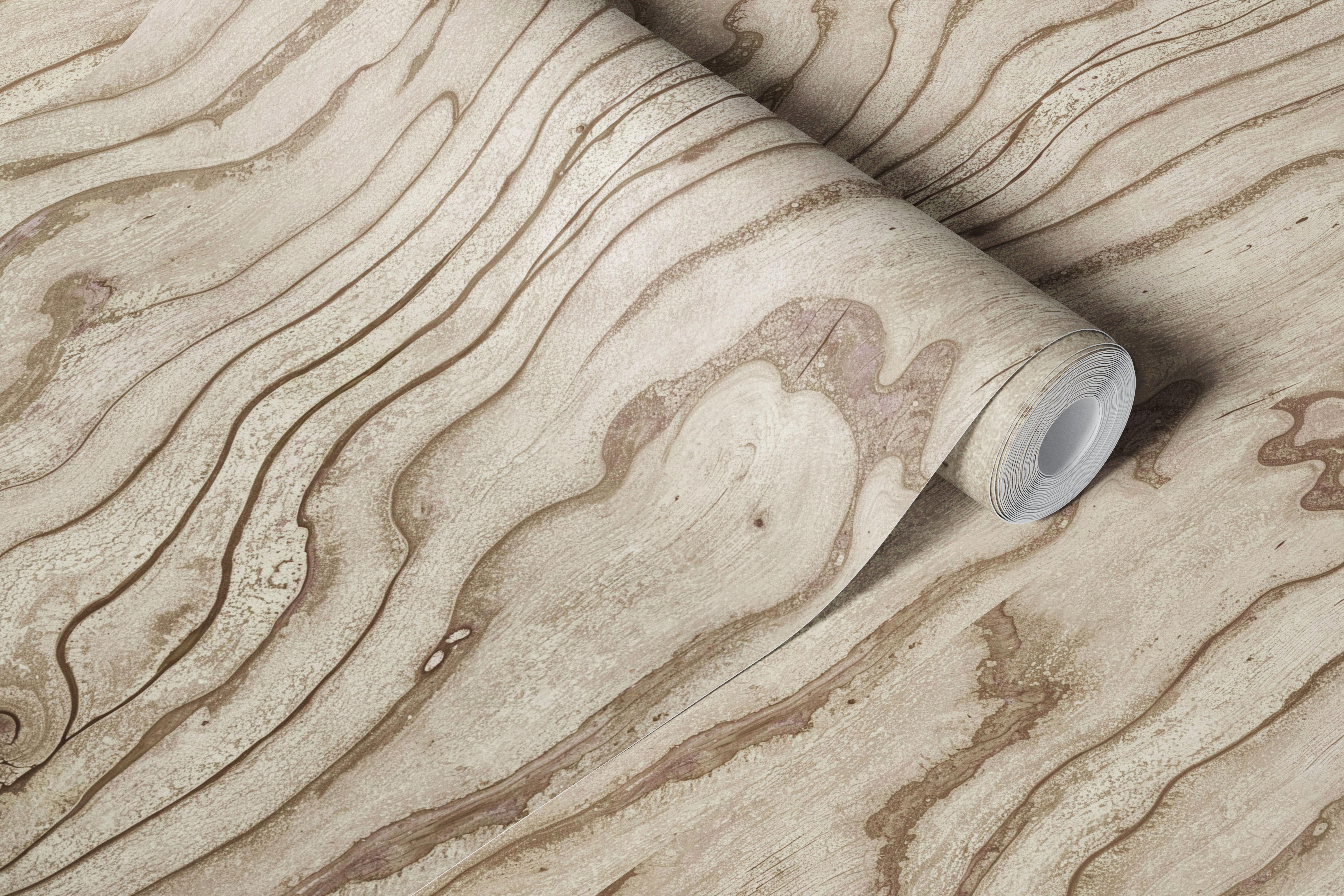 Modern Brown Plywood Grain tapet i et rom