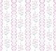 Pastel Pink Wildflower and Wavy Stripe
