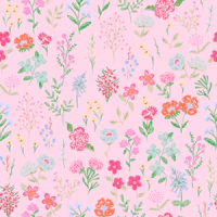 Pink Pastel Spring Florals tapete
