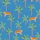 Blue Jungle Tigers and Palms