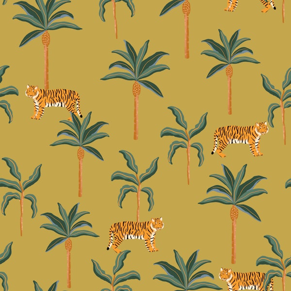 Tropical Tigers on Mustard