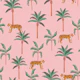 Pink Jungle Tigers and Palms