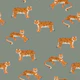 Orange Tigers Minimal Jungle