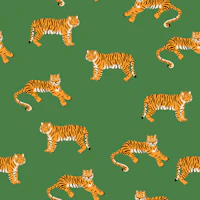 Tiger Stripes Jungle Green tapet