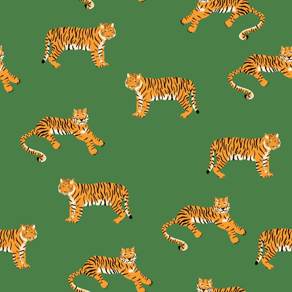 Tiger Stripes Jungle Green