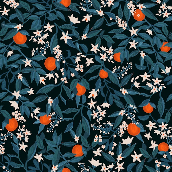 Night Orchard White Flowers