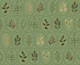 Folk Leaves on Sage Green