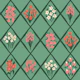 Folk Flower Trellis in Soft Sage