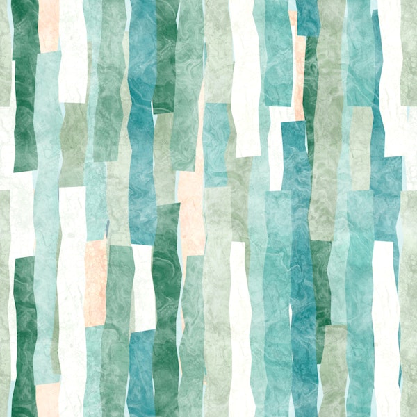 Organic Stone Pattern Jewel Tones