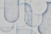 Calm Blue Overlapping Shapes tapet