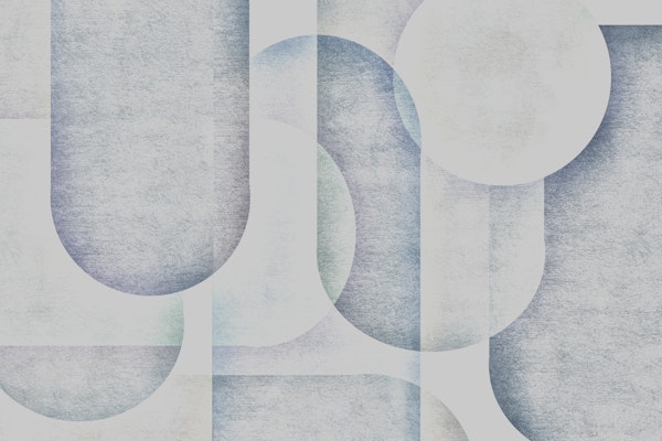 Calm Blue Overlapping Shapes