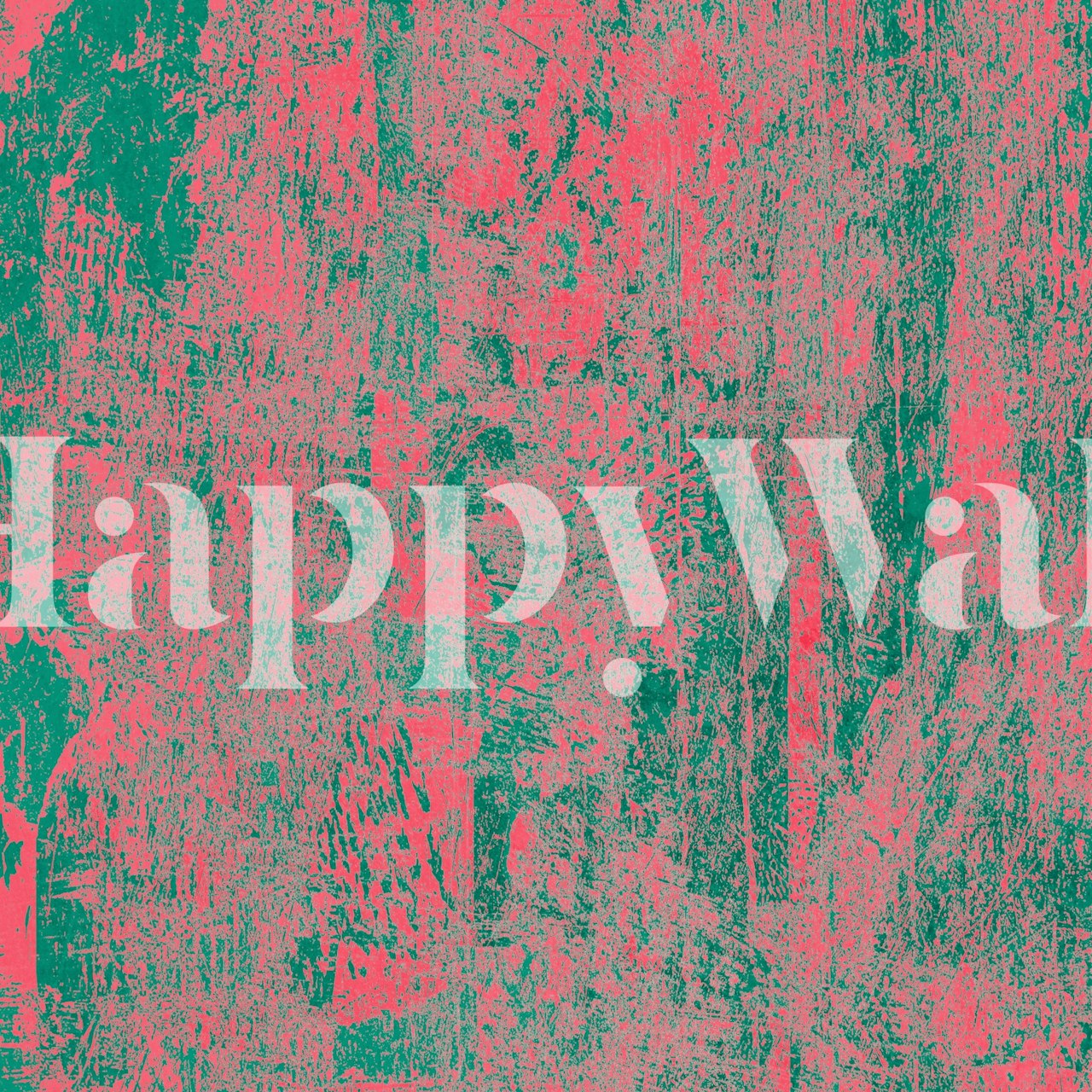 Vibrant frequency wallpaper in a room setting