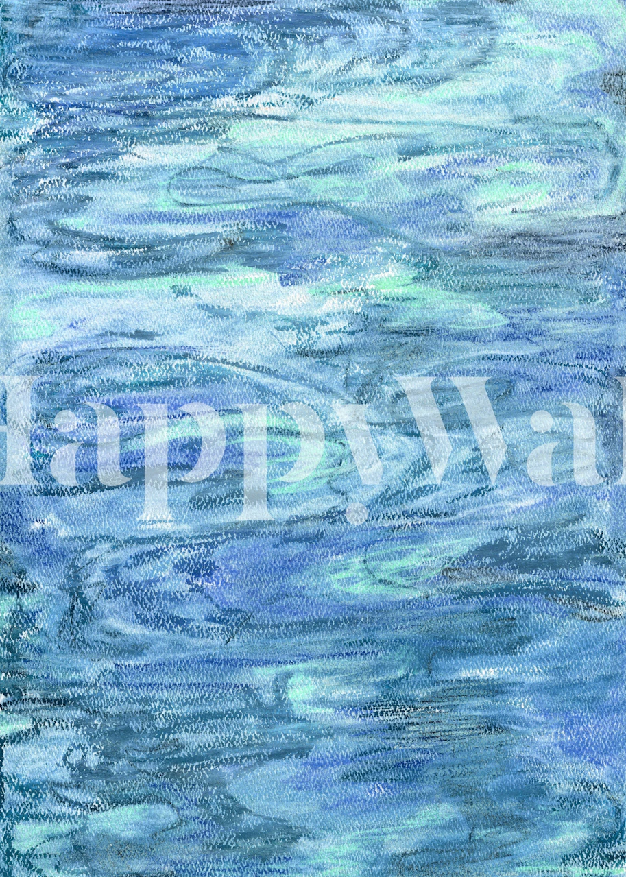 Papel pintado de textura de agua ondulada ocean en la habitación