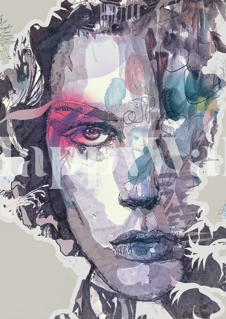 b l u e m o n d a y wallpaper in room setting