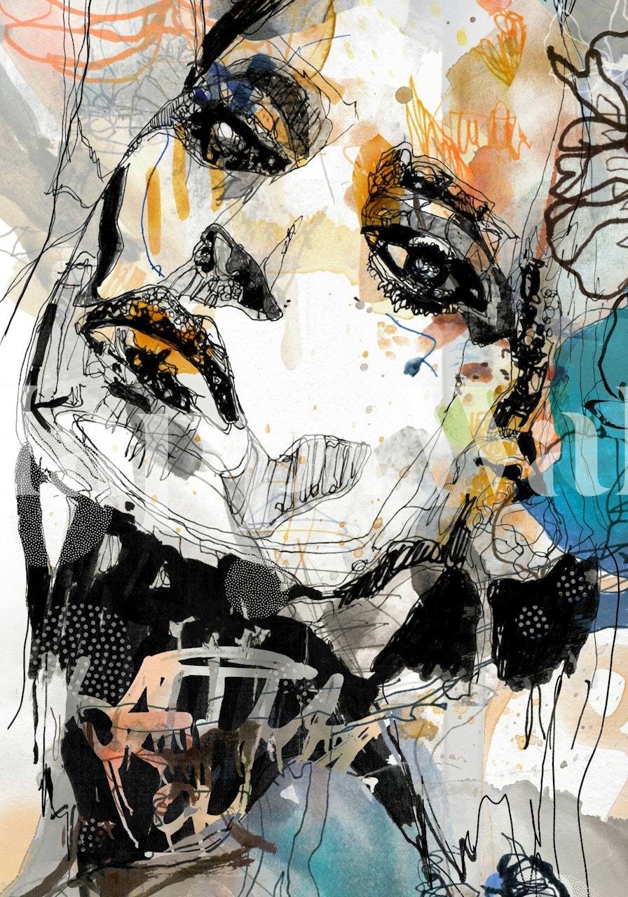 Moody abstract wallpaper design