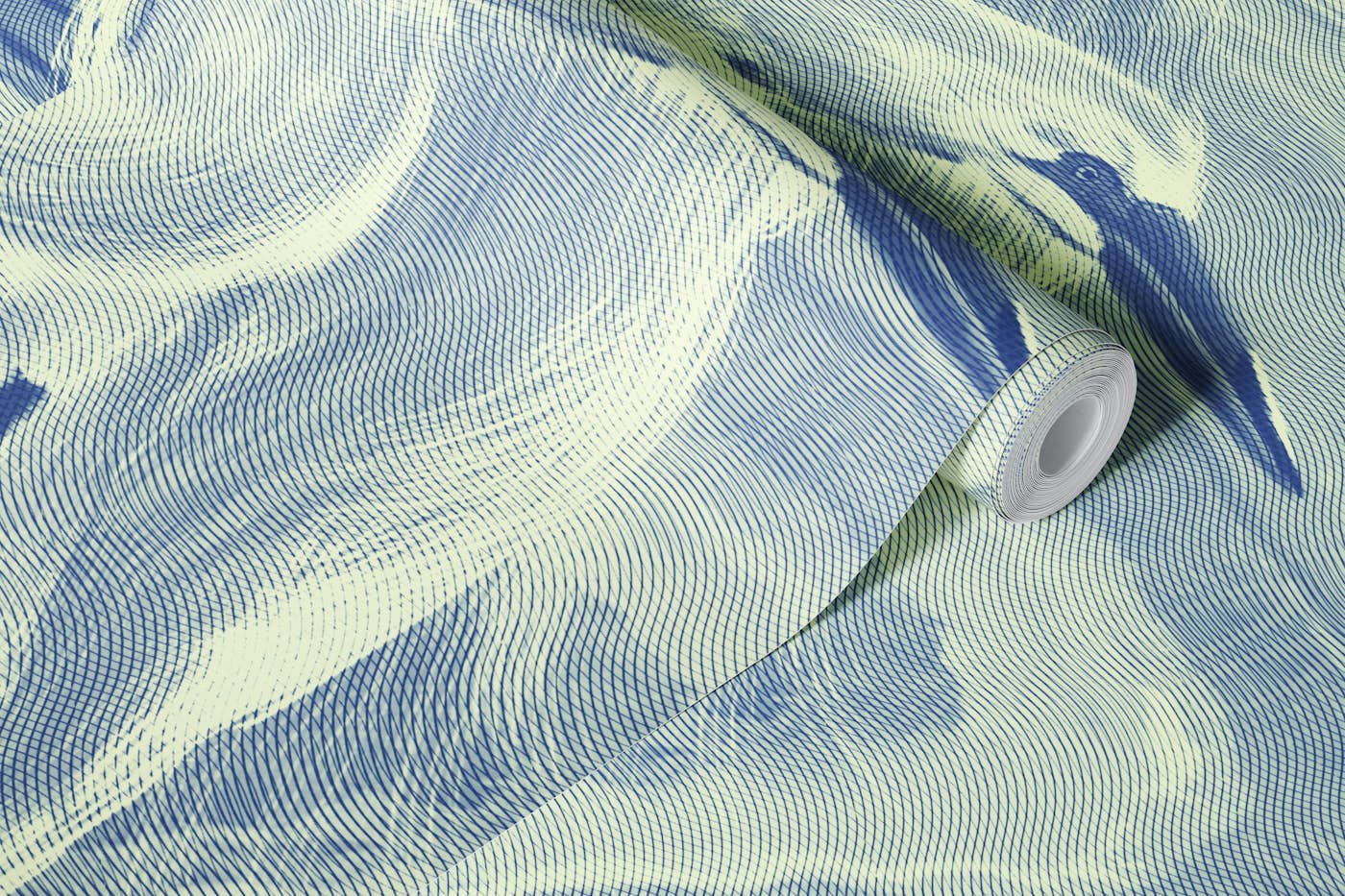 Lagoon Birds Texured wallpaper roll