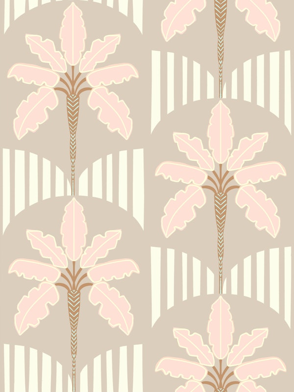 Midcentury Palm Arch Motif