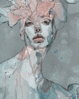 Dreamy Botanical Beauty Portrait tapete