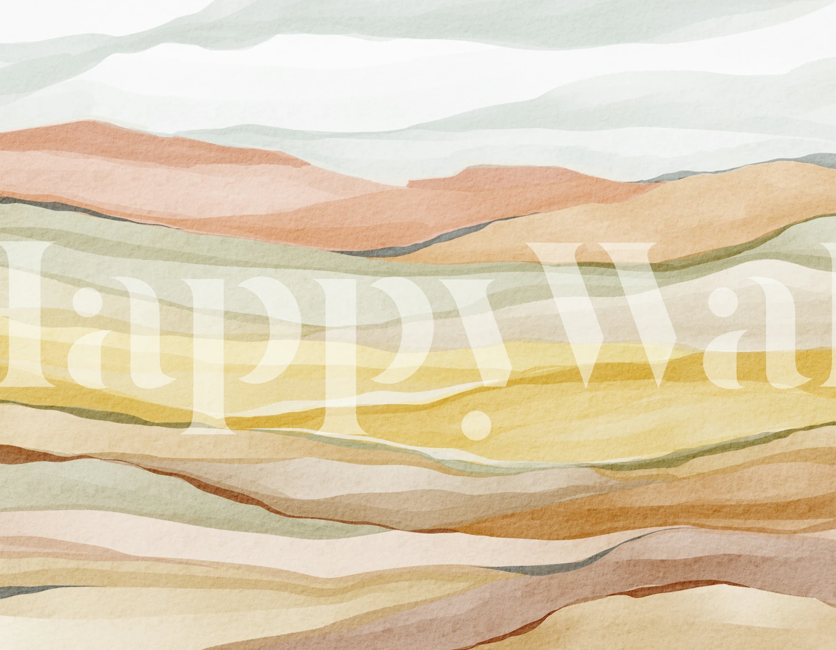 Sunset Sand Dunes Wash tapete istabā