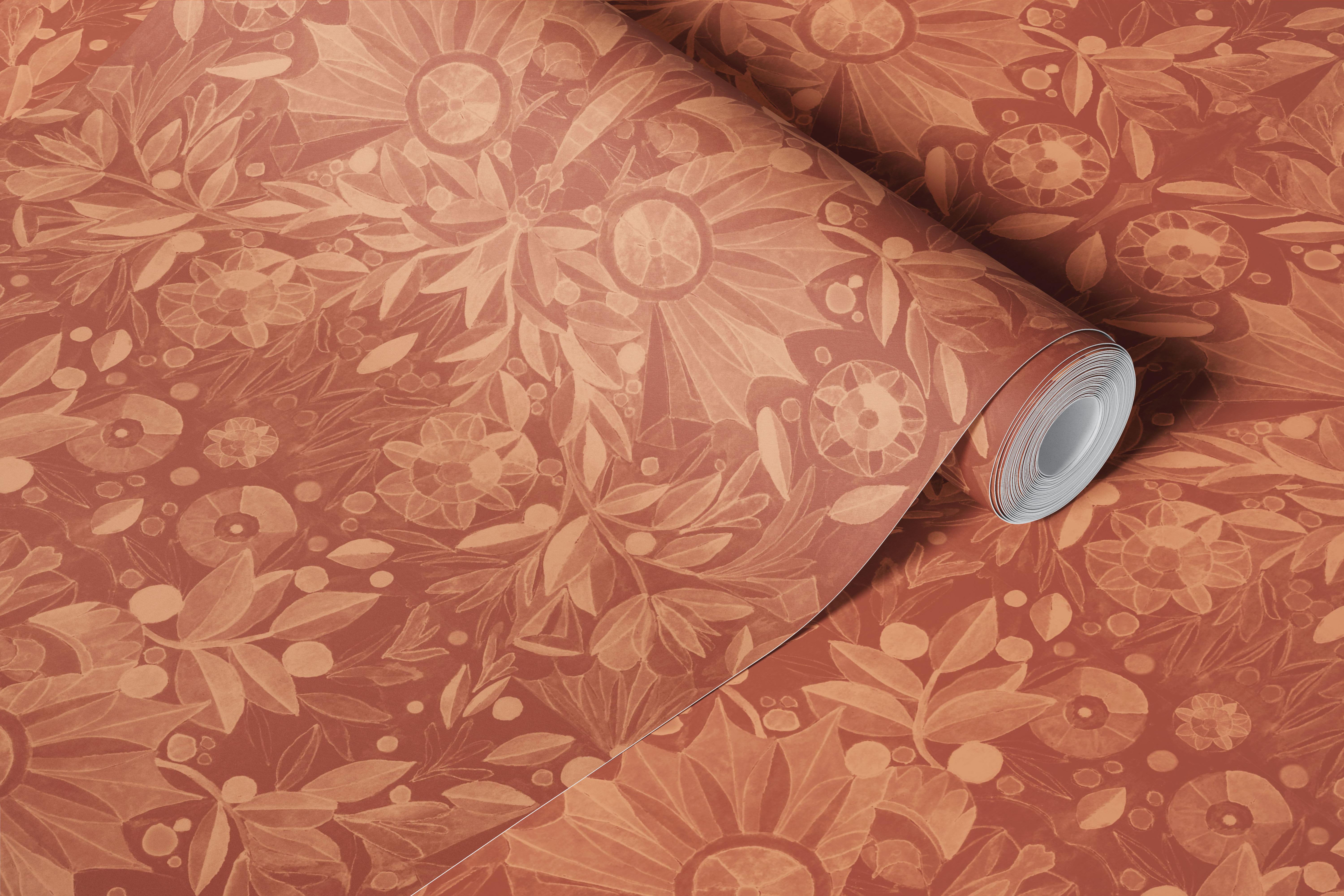 Mayavan-2 floral wallpaper in a room