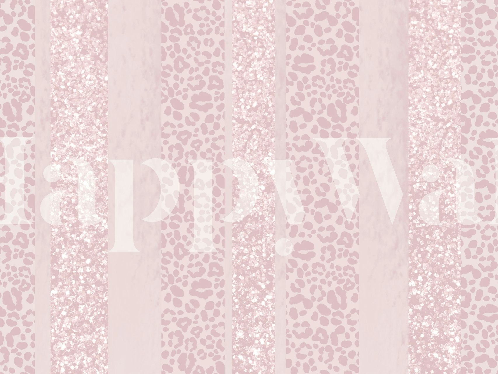 Leopard Glitter Stripes Glam 10 tapet i ett rum
