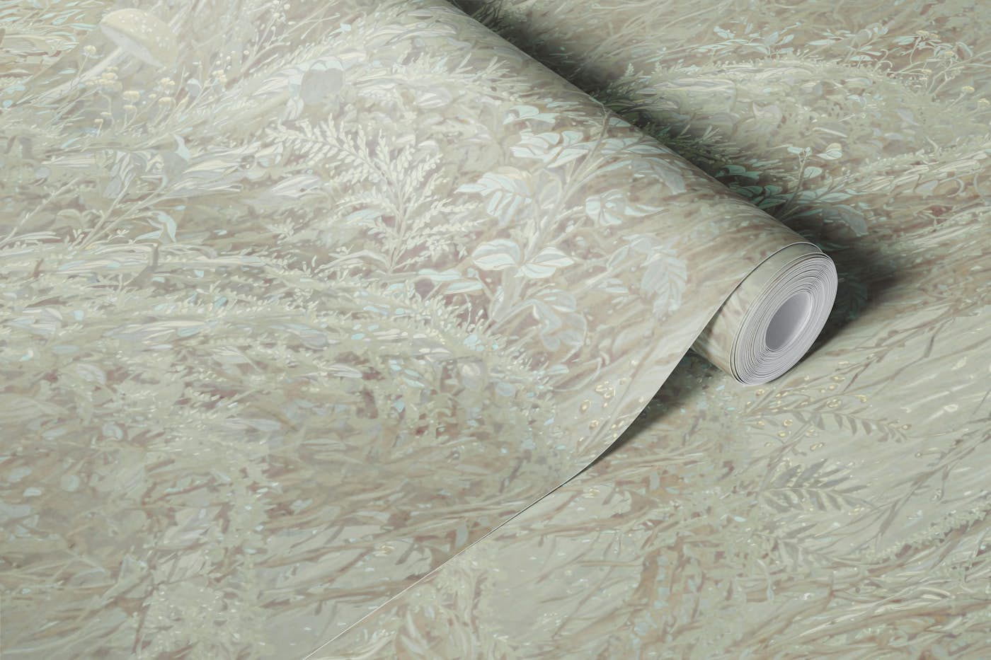 Mist Forest Botanicals Neutral wallpaper roll
