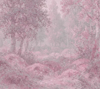 Misty Blush Jungle Foliage tapete