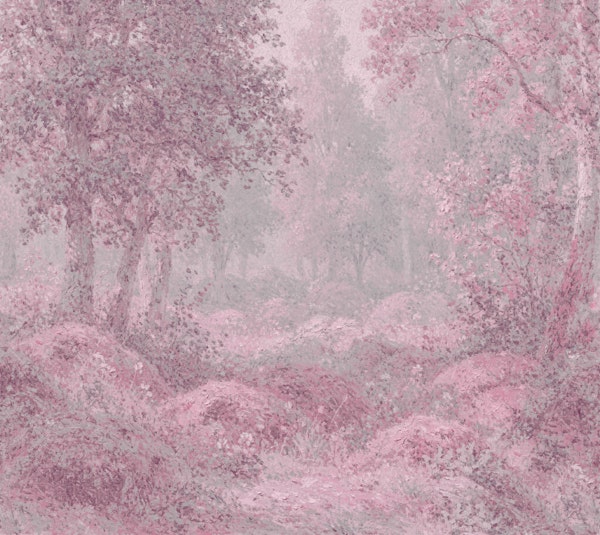 Misty Blush Jungle Foliage