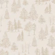 Beige Woodland Tree Sketch