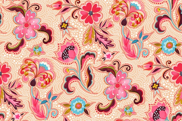 Boho flower flow colorful