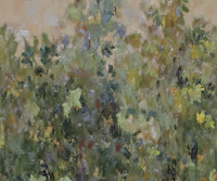 Mossy Forest Oasis Brushstrokes tapete