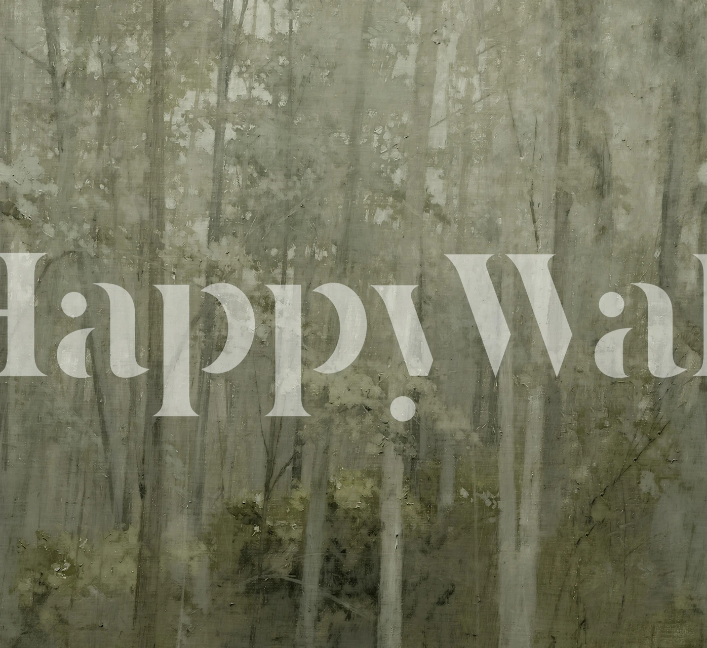 Miglainā meža tapete istabā