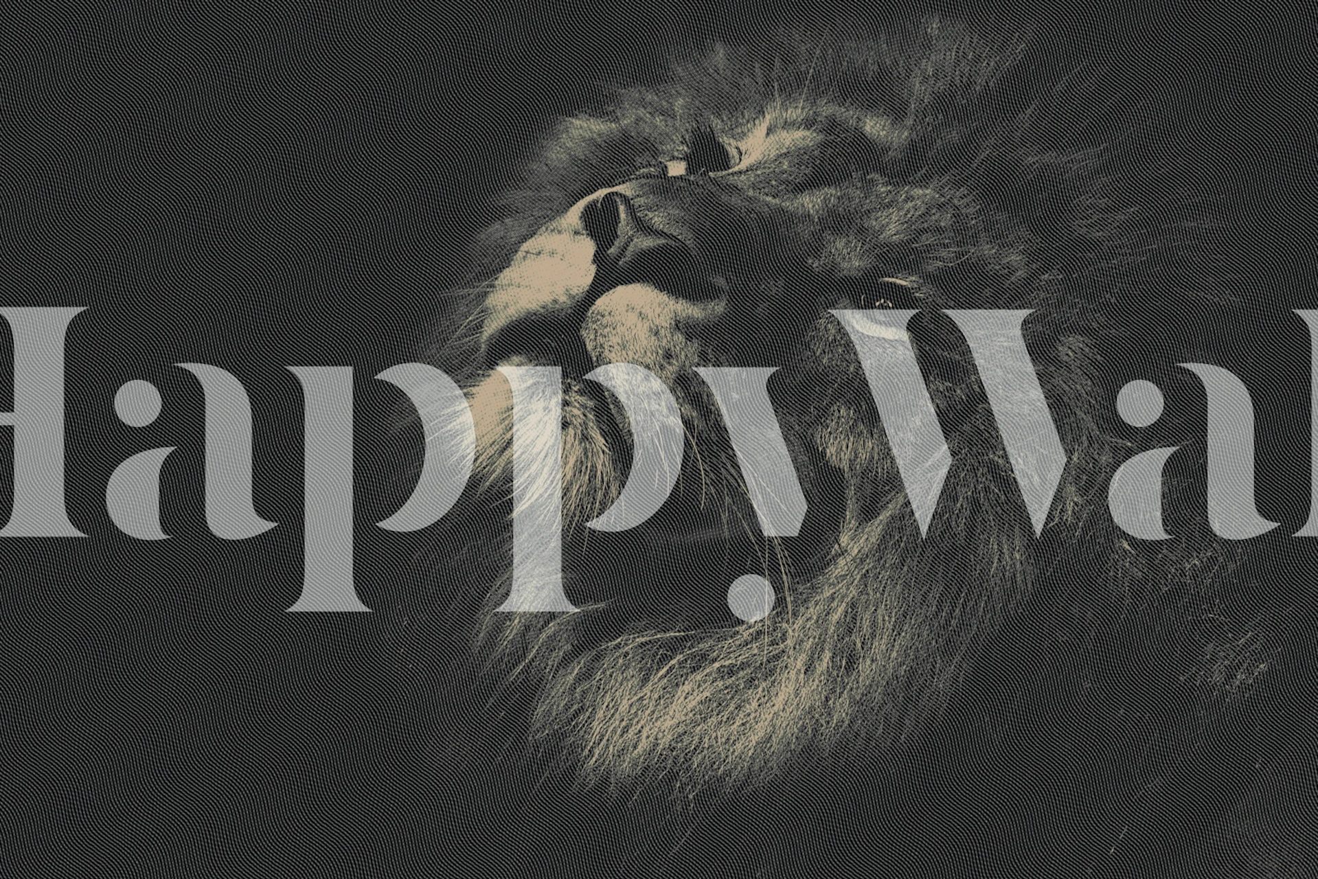 Elegants lauva tapete stilīgā istabā