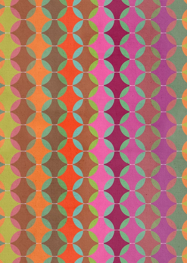 Color Harmonies Textured Circles Large