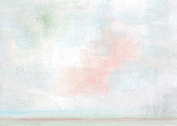 Dreamy Pink Blue Sky