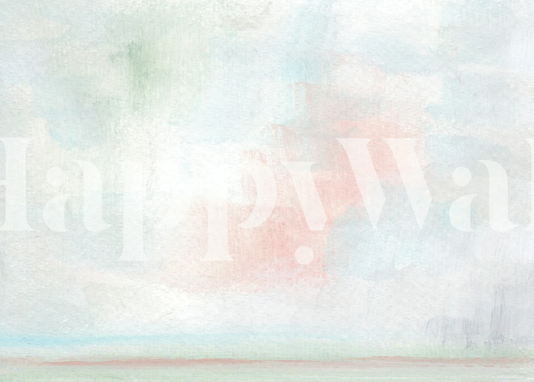 Różowo-niebieska tapeta z niebem w pokoju