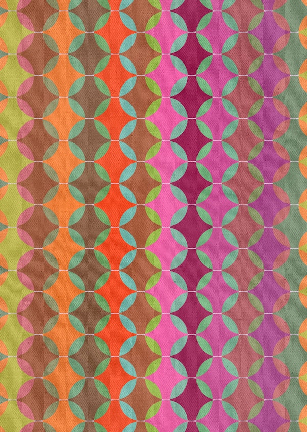 Color Harmonies Textured Circles Small