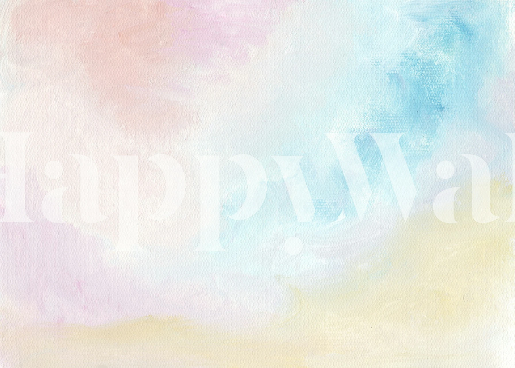 Papier peint nuage de brume arc-en-ciel doux dans une pièce