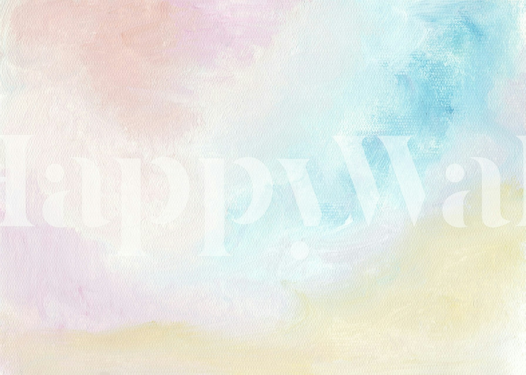 Soft rainbow cloud haze wallpaper in a room