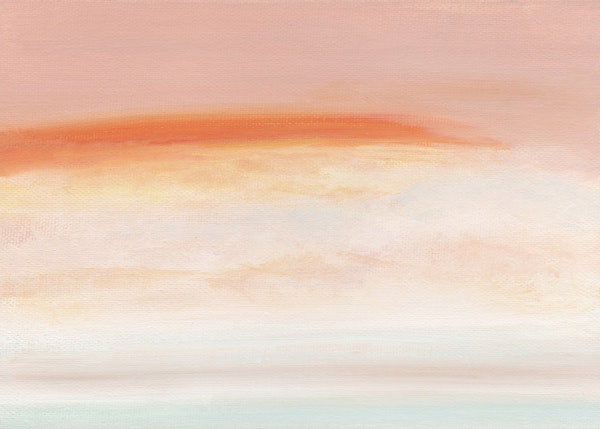 Minimal Coastal Sunset Wash