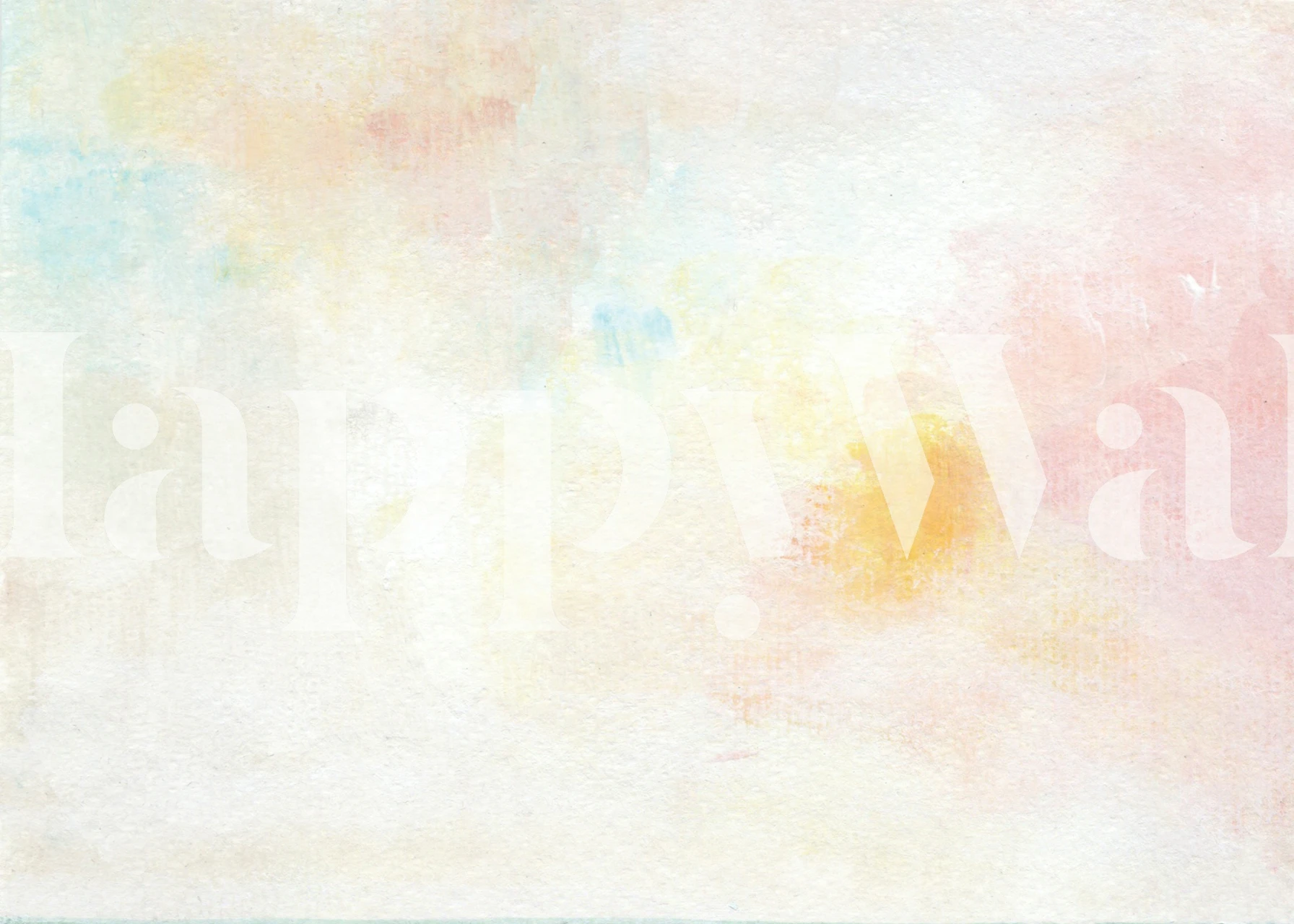 Pale Rainbow Wash tapet i et rum