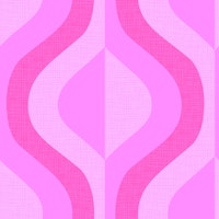 dopamine sixties ogee rose tapete