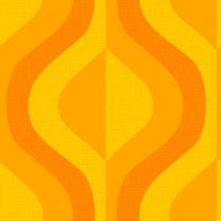 dopamine sixties orange ogee tapete